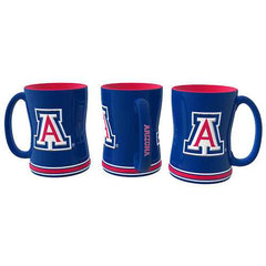 Arizona Wildcats Coffee Mug 14oz Sculpted Relief Special Order