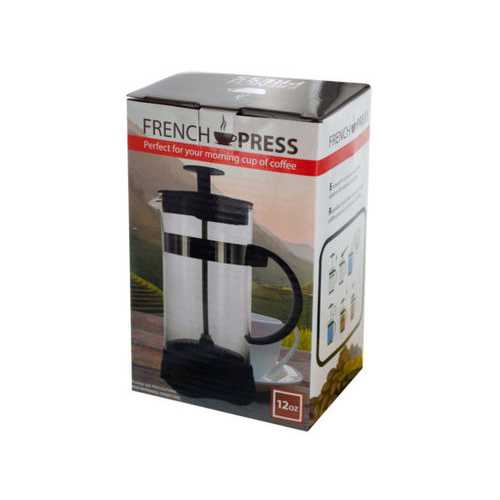 12 oz French Press Coffee Maker ( Case of 12 )